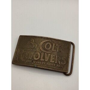 Vintage Colt Revolvers  Tiffany & Co. Brass Bronze Belt Buckle London England
